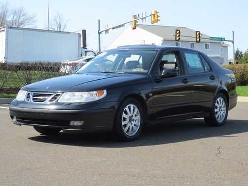 2003 saab 9-5 linear turbo no reserve 5-speed 1-owner leather free carfax clean