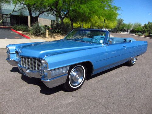 1965 cadillac deville convertible - gorgeous very original car - rust free -wow!