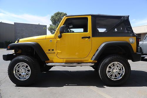 2008 jeep wrangler 4x4 sport x - only 29k miles !  lifted , custom chrome wheels