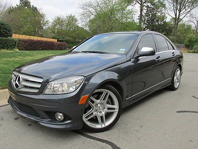 08 benz c350 sport package 1-owner leather navigation amg alloy wheels