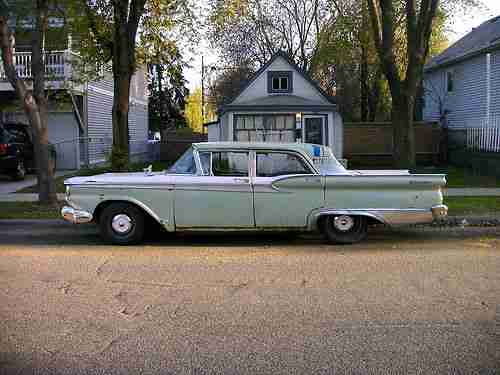 Purchase Used 1959 Ford Galaxie 4 Door 352 Engine Auto Trans 9