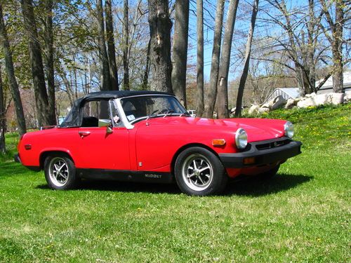 1976 mg midget daily driver super clean red adult owned 1975