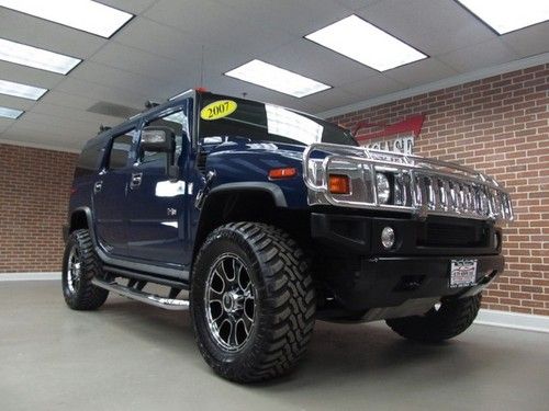 2007 hummer h2 suv navigation 3rd jump seat chrome low miles