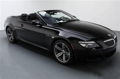 2010 bmw m6 convertible manual trans 6 speed black nav low miles loaded rare