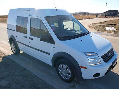 2010 ford transit connect xlt / 8k miles / cage and shelving installed / clean