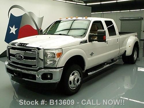 2011 ford f-350 lariat crew 4x4 diesel dually rear cam! texas direct auto