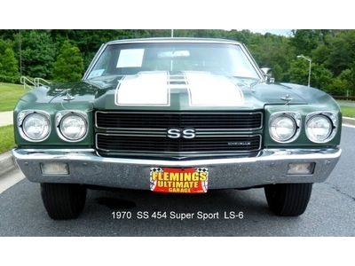 Factory hot rod 1970 ls-6 chevelle ss 4 speed !  matching