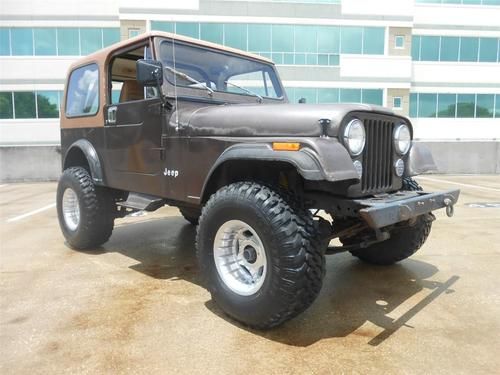 1986 jeep cj7 4" superlift new 33 pro comps hard top and doors 4.2l 82k miles !!