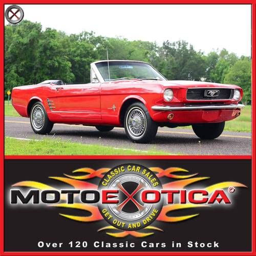 1966 ford mustang convertible-recent cosmetic restoration-sprint 200 motor!!
