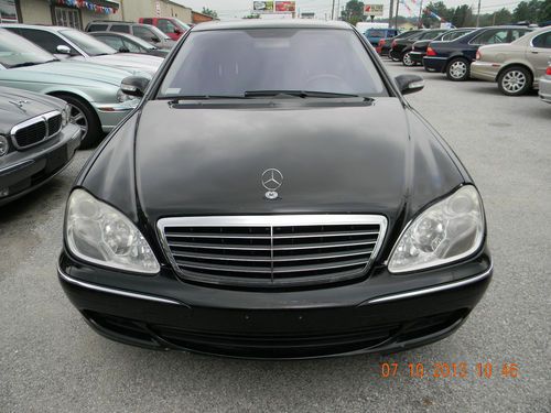 2005 mercedes benz s500 4dr sedan black automatic safety features luxury leather