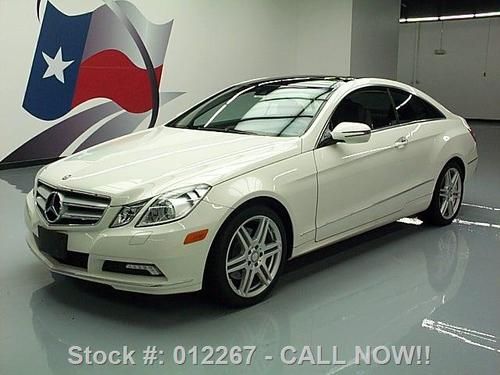 2010 mercedes-benz e350 p2 coupe pano sunroof nav 38k texas direct auto