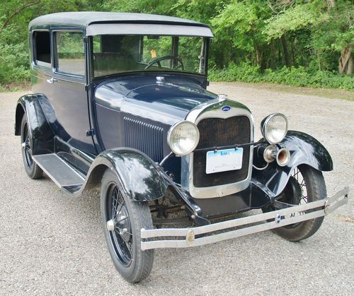 1929 model a tudor sedan older restoration of a solid original car