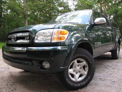 04 toyota tundra sr5 v8 4wd crew/double cab 1-owner cleancarfax neveraccident