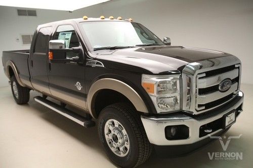 2013 lariat crew 4x4 longbed trailer tow package black cloth v8 diesel 18 chrome