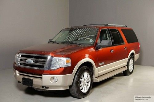 2007 ford expedition el 4x4 eddie bauer nav dvd 8-pass sunroof heat/cool seats!