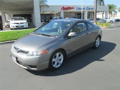 2006 honda civic ex coupe, 2 door, moonroof, available financing, alloy rims