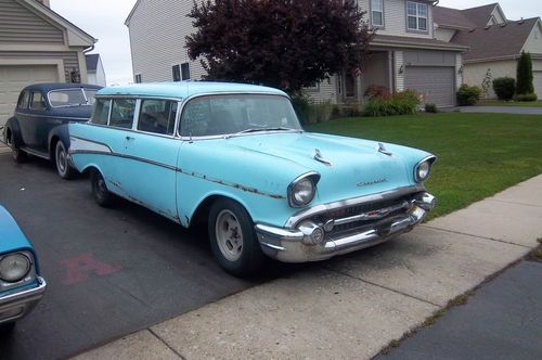 1957 chevy 210 handyman 392 hemi dual quads project cars