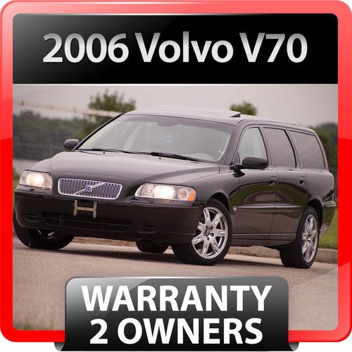 2006 volvo v70 black: warranty, 2 owners, no accidents, sunroof, 17" wheels v 70