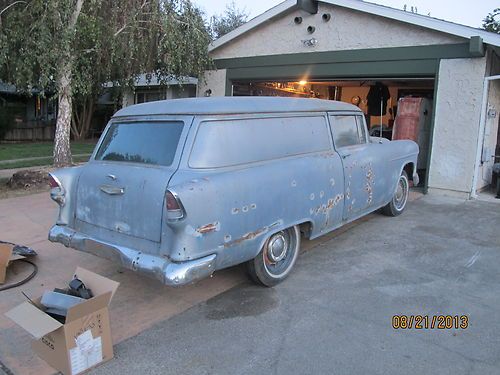1955 chevy sedan delivery barn find 1 owner original car