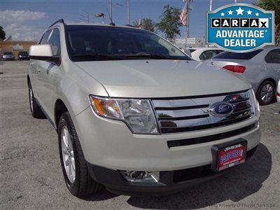 07 ford edge sel leather rear entertainment excellent condition carfax certified