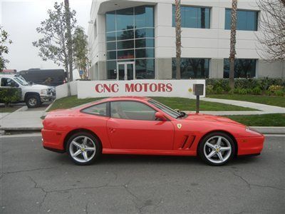 2002 ferarri 575 / 575m / maranello / red tan / 7,995 miles clean inside and out
