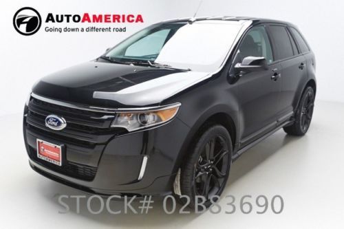24k low miles 1 one owner 2013 ford edge sport nav htd seats leather black