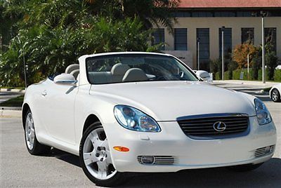 2005 lexus sc430 - only 29,559 orig miles - pearl white - absolutley amazing
