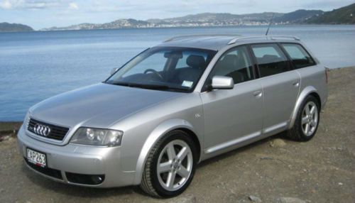 2004 audi allroad quattro wagon 4.2 liter v8 silver with black leather interior