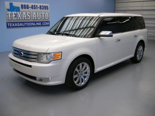 We finance!!!  2009 ford flex limited roof nav sync heated leather tv texas auto