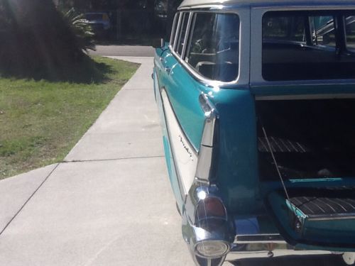 1957 chevy 210 wagon  mid west car ,rust free,great driver, image 8