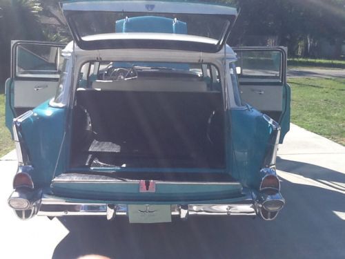1957 chevy 210 wagon  mid west car ,rust free,great driver, image 12