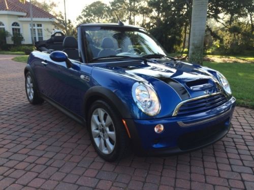 2006 mini cooper s convertible 6 speedlow miles supercharged like new