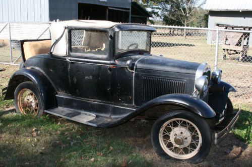 1930 a model ford sport coupe.  complete automobile