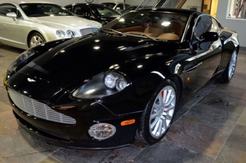 2003 aston martin vanquish 2+2 black with tan $249,480 msrp serviced must see!!