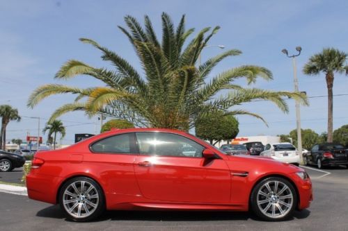 2009 bmw m3 rare! melbourne red! loaded! immaculate! fl