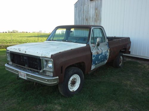 1975 chevy 3/4 ton k20 4x4 truck for parts or restore