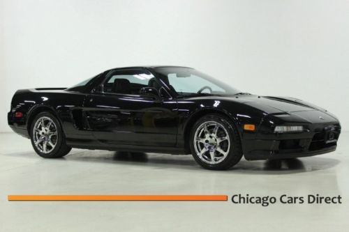 95 nsx t open top only 24k miles ! auto one owner 100% stock rare black/black