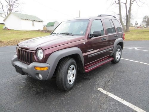 2004 jeep liberty sport utility 4x4 v-6 5-speed loaded trail rated
