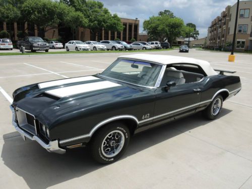 1972 oldsmobile 442 convertible, matching numbers, real 442, w-29 package