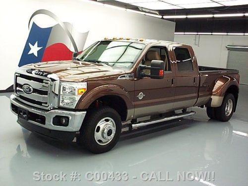 2011 ford f-350 lariat crew 4x4 diesel dually longbed texas direct auto