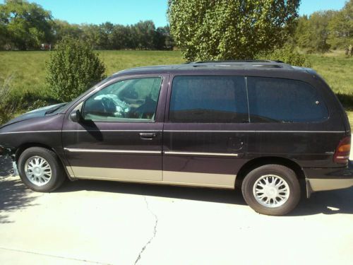 1997 ford aerostar van - parts vehical - dark purple color