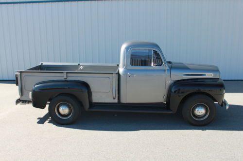 1951 ford f1 custom pick-up, chevy van chassis, very cool!!