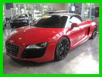11 red awd rtronic 5.2l v10 convertible *carbon fiber inlays *navigation *low mi