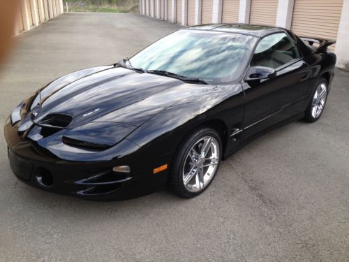 2002 pontiac firebird trans am ws6 ram air 5.7l black t-top