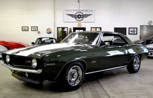 1969 chevrolet camaro z 28 number matching frame-off restoration  protecto-plate