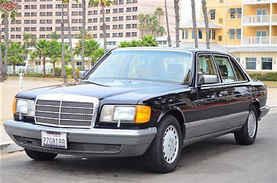 1988 mercedes 420 sel, black/tan, 44,700 miles, incredible condition throughout