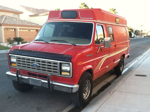 1990 ford e-350 7.3 diesel van ambulance runs