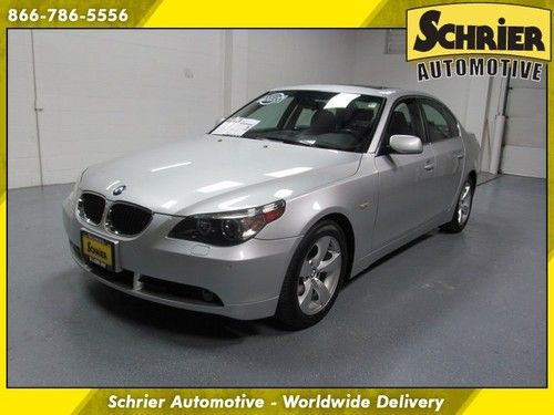 2004 bmw 530i silver navigation bluetooth sunroof heated leather 1 owner