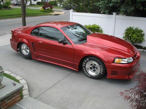 1999 ford mustang notch saleen twin turbo nitrous pro street roller 8.50 10 inch