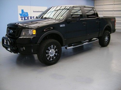 We finance!!!  2008 ford f-150 crew fx4 4x4 lift auto leather screen 20 xd rims